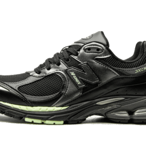 New Balance 2002R Black Silver Green